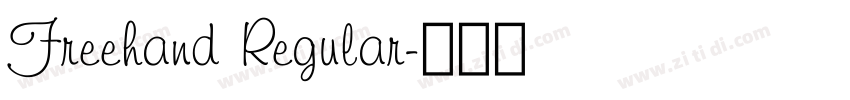 Freehand Regular字体转换